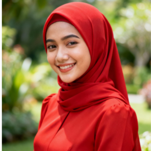 red hijab